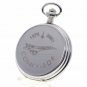 Pocket Watch Silver CONCORDE Memorial Men Gift Big 53 MM Case + Fob Chain C63