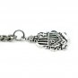 Albert Chain Silver Tone Pocket Watch Chain Crest Shield Fob Swivel Clip T Bar