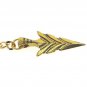 Gold Color Albert Chain Pocket Watch Chain Spear Arrowhead Fob Swivel Clasp 218