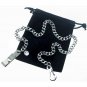 Stainless Steel Pocket Watch Chain Albert Chain Curb Link Chain Belt Clip FCS90