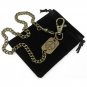 Bronze Pocket Watch Chain Albert Chain Men Peace Symbol Fob Swivel Clasp F179