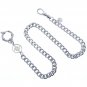 Stainless Steel Pocket Watch Chain Albert Chain Star Design Fob Swivel Clasp S97
