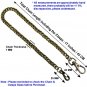 Pocket Watch Chain Albert Chain Men Curb Link Chain with Swivel Lobster Clasp 65