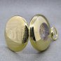 STEEL Pocket Watch Mechanical Skeleton Gold Color Flying Scotsman 50 MM on Chain