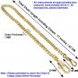 Pocket Watch Chain Albert Chain Gold Curb Link Chain Swivel Lobster Clasp FC68