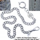 Stainless Steel Pocket Watch Chain Albert Chain Life Tree Fob Swivel Clasp FCS94 Stainless Steel Pocket Watch Chain Albert Chain Life Tree Fob Swivel Clasp FCS94