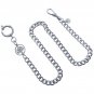 Stainless Steel Pocket Watch Chain Albert Chain Life Tree Fob Swivel Clasp FCS94