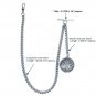 Albert Chain Silver Tone Pocket Watch Chain Life Tree Fob Swivel Clip T Bar AC57