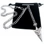 Silve Color Albert Chain Pocket Watch Chain Spear Arrowhead Fob Swivel Clasp 220