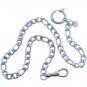 Stainless Steel Pocket Watch Chain Albert Chain Figaro Chain Swivel Clasp FCS98