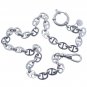 Stainless Steel Pocket Watch Chain Albert Chain Spring Clasp Swivel Clasp FCS99