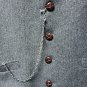 Stainless Steel Pocket Watch Chain Albert Chain Spring Clasp Swivel Clasp FCS99