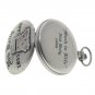 NED KELLY Memorial Silver Color Pocket Watch Men Gift Set with Fob Chain C74