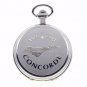 Pocket Watch Silver Color  53 MM CONCORDE Memorial Watch with Chain and Box  C63
