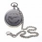 Pocket Watch Silver Color  53 MM CONCORDE Memorial Watch with Chain and Box  C63
