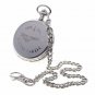 Pocket Watch Silver Color  53 MM CONCORDE Memorial Watch with Chain and Box  C63