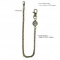 Bronze Pocket Watch Chain Albert Chain Men Life Tree Fob Swivel Clasp ACF173