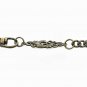 Bronze Pocket Watch Chain Albert Chain Men Classic Pattern Fob Swivel Clasp F182