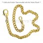 Pocket Watch Mechanical Gold Skeleton Big 50 MM Double Hunter with Fob Chain  35