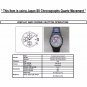 Black Chrono Wrist Watch Multifunction Japan VD57 SII Japan Movement with Date