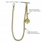 Albert Chain Gold Color Pocket Watch Chain Fob Chain T Bar Life Tree Fob AC103N