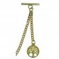 Albert Chain Gold Color Pocket Watch Chain Fob Chain T Bar Life Tree Fob AC103N