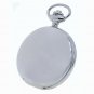 Silver Pocket Watch Mechanical Tourbillon Design Sun Moon Small Second Chain 42A
