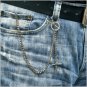 Silver Plated Pocket Watch Albert Vest Chain Cross Fob T Bar Albert Swivel Clasp