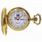 Locomotive Train Pocket Watch Gold Union Pacific Memorial with Day & Date NIB