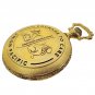 Locomotive Train Pocket Watch Gold Union Pacific Memorial with Day & Date NIB