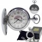 Memorial Silver UNION PACIFIC Locomotive Pocket Watch 47 MM with Date NIB C89