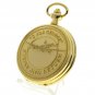 Gold Pocket Watch Set G FOR GEORGE Lancaster Bomber with Chain