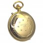 Gold Pocket Watch Set US Presidency 53 mm with Melody Luminous Dial and Wood Box