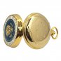 Gold Pocket Watch Set US Presidency 53 mm with Melody Luminous Dial and Wood Box