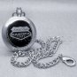 DAKOTA Pocket Watch Men STEEL Case Pocket Watch with Leather Pouch and Fob Chain