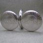 Silver Mechanical Double Hunter Pocket Watch for Men Big 50 mm with Chain C24