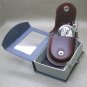 Antique Mickey Mouse Animal Kingdom Pocket Watch Gift Set Leather Pouch + Chain