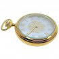 Pocket Watch 14K Gold Plated Men Big Heavy Brass Watch MOP Dial + MOP Stone C92