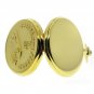 LEST WE FORGET Memorial Gold Pocket Watch 53 MM Men Gift Set with Fob Chain