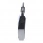 Square Pocket Watch Solid Stainless Steel Case Curve Mineral Len Fob Chain P254