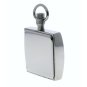 Square Pocket Watch Solid Stainless Steel Case Curve Mineral Len Fob Chain P254