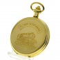 FLYING SCOTSMAN Locomotive Memorial Gold Pocket Watch 53 MM Men Gift Set with Fob Chain C66