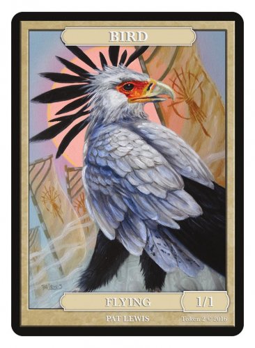 Limited Edition Bird Token for MTG ( Art by Pat Lewis)