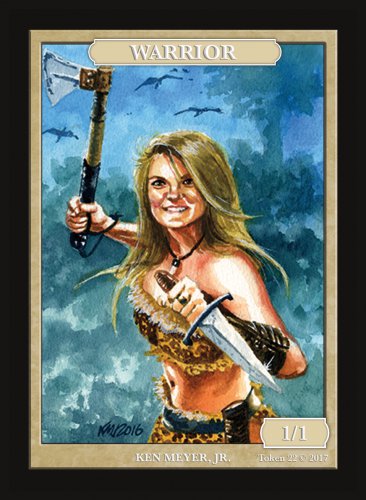 Limited Edition Warrior Token for MTG (by Ken Meyer, Jr.)