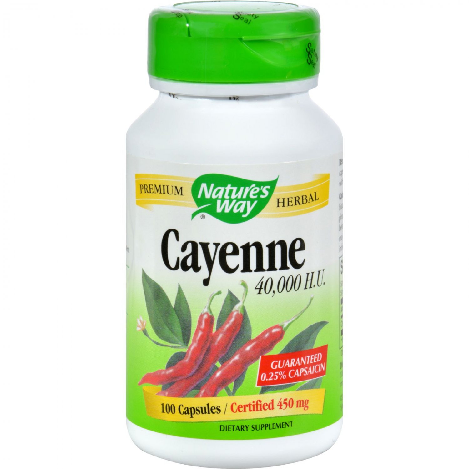 Nature's Way Cayenne and Pepper 450 mg 100 Capsules