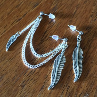 Feathers Wing Cartilage Double Piercing