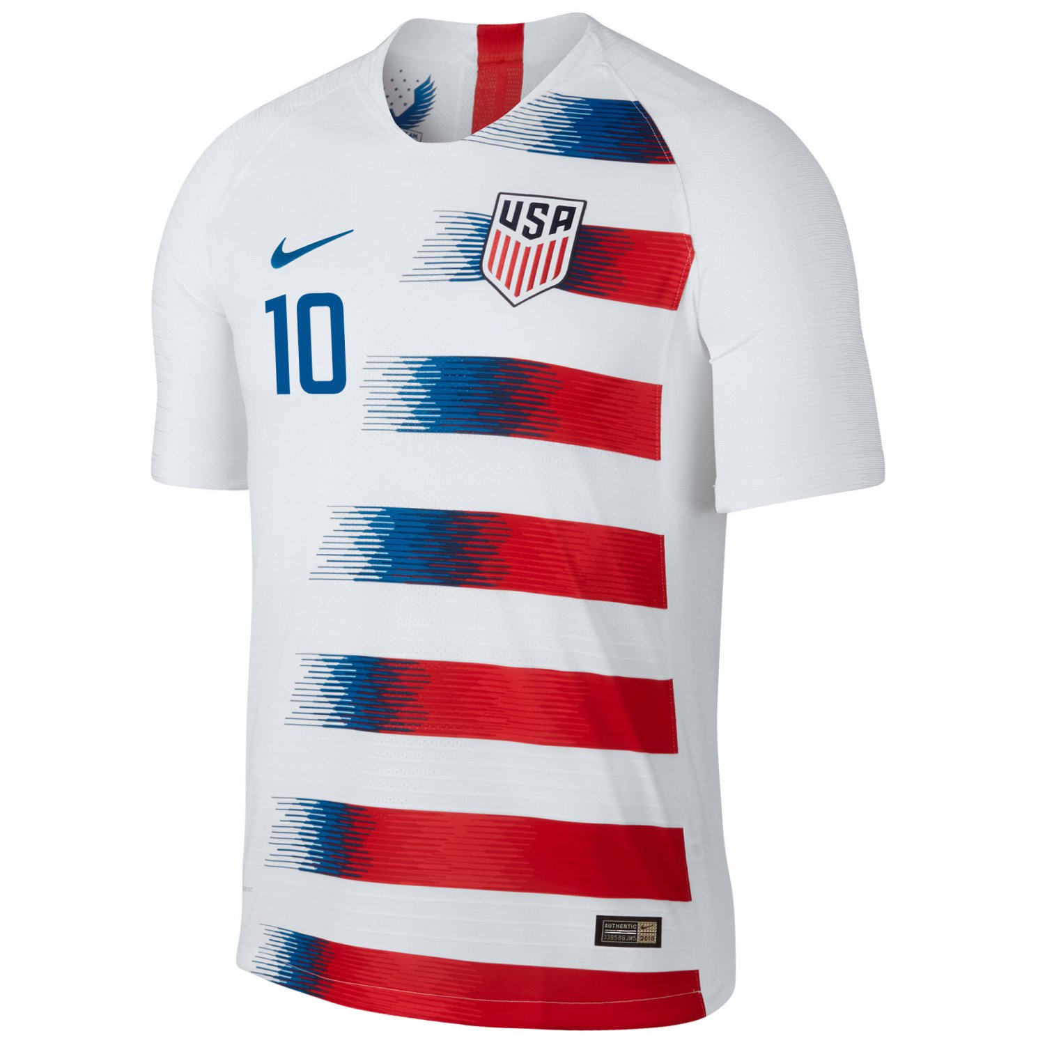 Christian Pulisic #10 USMNT USA Home 2018-2019 SOCCER Jersey – White
