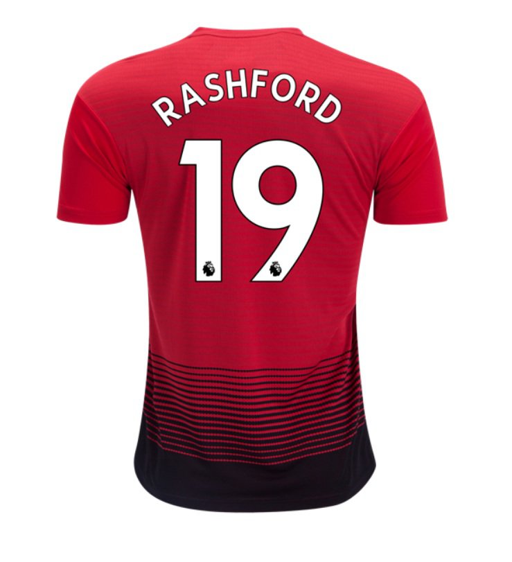 Marcus Rashford #19 Manchester United 2018-2019 Home Jersey Free Shipping