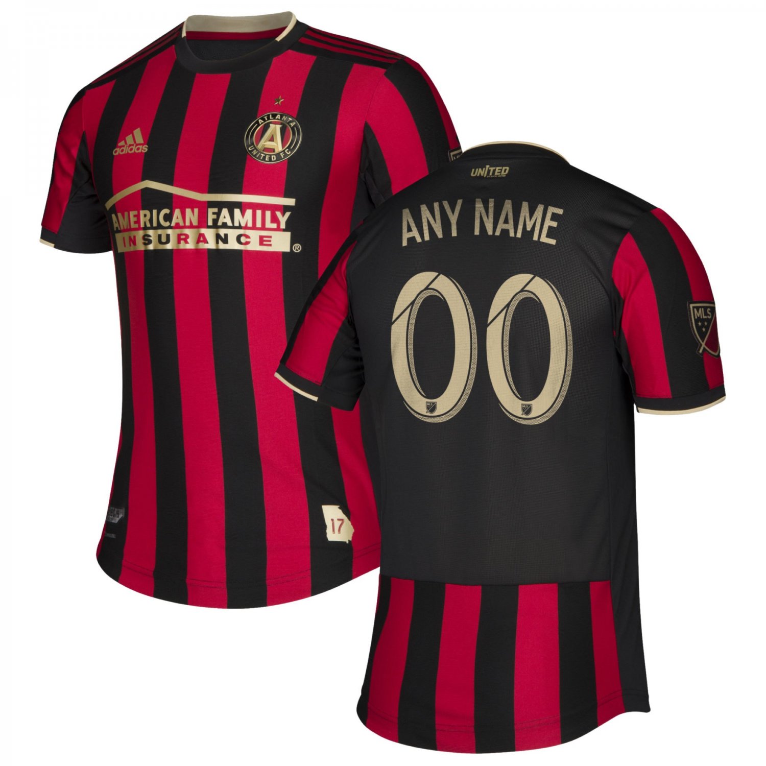 Men's Atlanta United FC 2019-2020 MLS Star and Stripes Team Custom Jersey