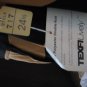 Vintage 1970's Polyester Double Knit Dress Tan & Black New Old Stock With Tags